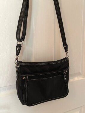 LEVENGER | Black Crossbody Travel Organizer Bag Unisex-EUC